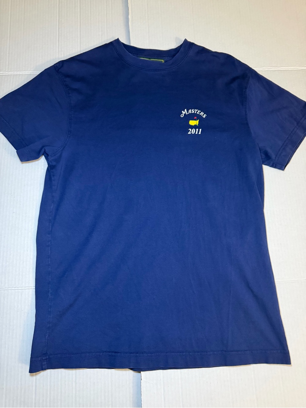 Mens Masters Collection Small S GOLF T Tee SHIRT Navy Blue Augusta National 2011